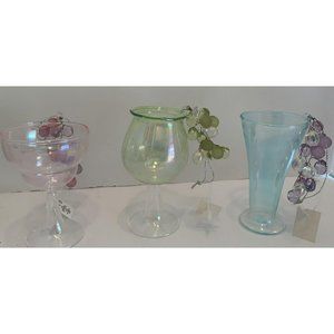 Dillards Trimming Ornament Set Of 3 Cocktail Glass